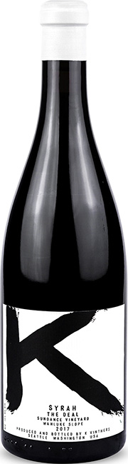 K-Vintners K "The Deal" Syrah Sundance Vineyard 2016